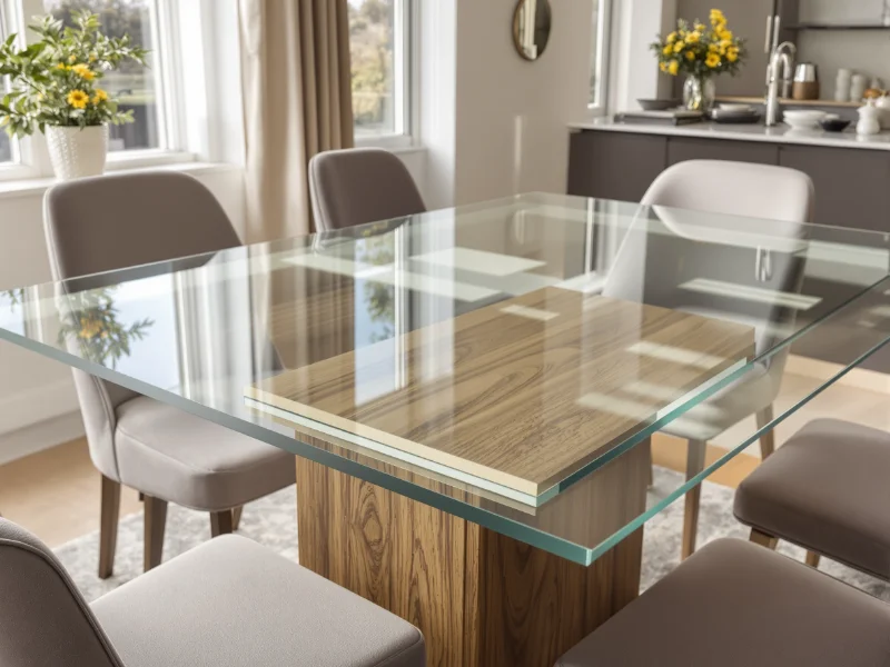 Dessus de table en verre trempé sur mesure