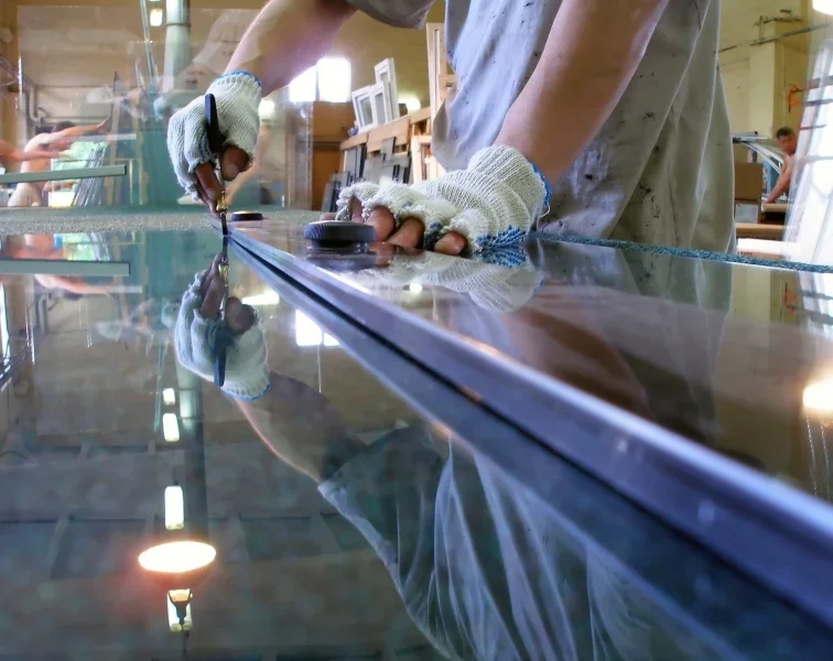 Miroir sur mesure dans une salle de bain moderne