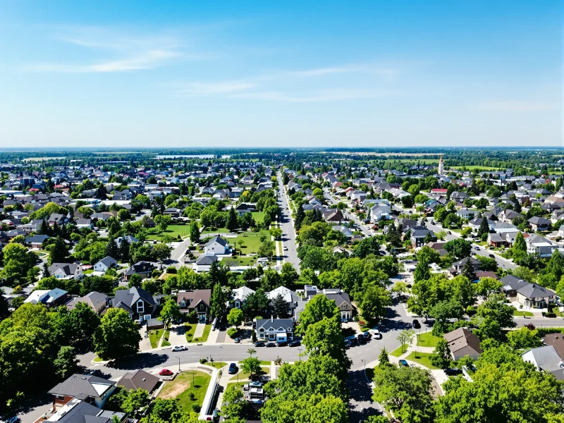 Vue aérienne de Laval, Québec